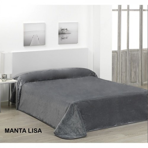manta lisa para cama de 135 de dolz COLOR BEIGE TAMAÑO 220X240